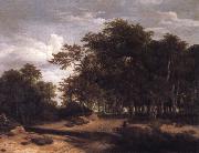 Jacob van Ruisdael The Great forest painting